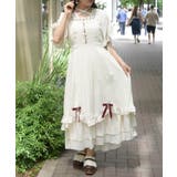 白 | ローズ×はしごレースワンピース | axes femme