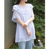 ラベンダー | シアーストライプチュニック | axes femme