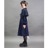 フレーム刺繍ケープワンピース | axes femme | 詳細画像2 