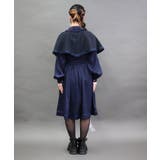 フレーム刺繍ケープワンピース | axes femme | 詳細画像3 