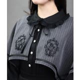 フレーム刺繍ケープワンピース | axes femme | 詳細画像4 