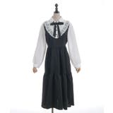 猫刺繍ブロッキングワンピース | axes femme | 詳細画像11 