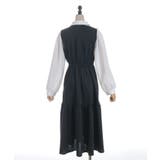 猫刺繍ブロッキングワンピース | axes femme | 詳細画像13 