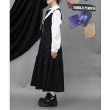 猫刺繍ブロッキングワンピース | axes femme | 詳細画像2 