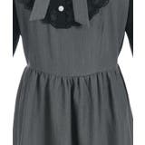 猫刺繍ブロッキングワンピース | axes femme | 詳細画像24 