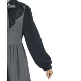 猫刺繍ブロッキングワンピース | axes femme | 詳細画像26 