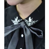 猫刺繍ブロッキングワンピース | axes femme | 詳細画像7 