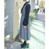 チェックリボンドッキングワンピース | axes femme | 詳細画像2 