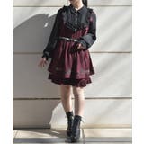 ワイン | キャット刺繍セットアップ | axes femme