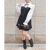 黒 | メロディー刺繍セットアップ | axes femme