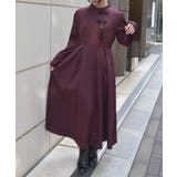 ワイン | タッセル付チャイナワンピース | axes femme