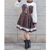 ビスチェ切替チェック柄ワンピース | axes femme | 詳細画像1 