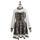 ビスチェ切替チェック柄ワンピース | axes femme | 詳細画像21 