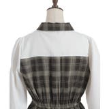 ビスチェ切替チェック柄ワンピース | axes femme | 詳細画像25 