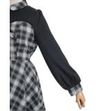 ビスチェ切替チェック柄ワンピース | axes femme | 詳細画像31 