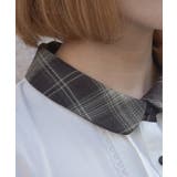 ビスチェ切替チェック柄ワンピース | axes femme | 詳細画像7 