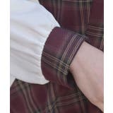 ビスチェ切替チェック柄ワンピース | axes femme | 詳細画像8 