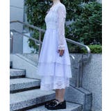 レースティアードチュールワンピース | axes femme | 詳細画像2 