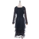 レースティアードチュールワンピース | axes femme | 詳細画像30 