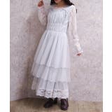 レースティアードチュールワンピース | axes femme | 詳細画像7 