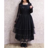 レースティアードチュールワンピース | axes femme | 詳細画像9 