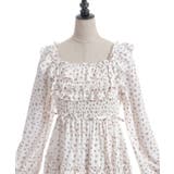 ギャザーフリル長袖ワンピース | axes femme | 詳細画像19