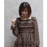 ギャザーフリル長袖ワンピース | axes femme | 詳細画像7