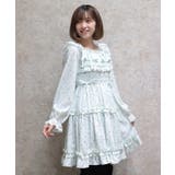 ミント | ギャザーフリル長袖ワンピース | axes femme