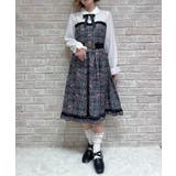 黒 | ホリデーチェック柄ワンピース | axes femme