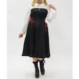 ビスチェ切替バイカラーワンピース | axes femme | 詳細画像6 