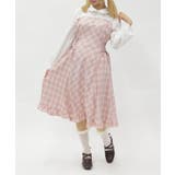 ピンク | ビスチェ切替バイカラーワンピース | axes femme