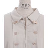 Ｗ釦スリット袖ジップジャケット | axes femme | 詳細画像19 