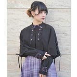 W釦レースアップケープ | axes femme | 詳細画像10