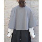 W釦レースアップケープ | axes femme | 詳細画像3