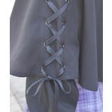 W釦レースアップケープ | axes femme | 詳細画像4