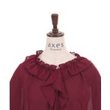 ラッフルフリルシフォンケープ | axes femme | 詳細画像14 