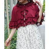 ラッフルフリルシフォンケープ | axes femme | 詳細画像4 