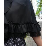 ラッフルフリルシフォンケープ | axes femme | 詳細画像9 