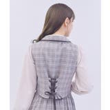 バックレースアップベスト | axes femme | 詳細画像3