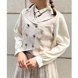 ベージュ | バックレースアップベスト | axes femme