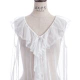 ミドル丈ドットチュールガウン | axes femme | 詳細画像17 