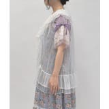 ミドル丈ドットチュールガウン | axes femme | 詳細画像2 