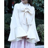 生成り | レース使いベルスリーブコート | axes femme