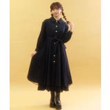 紺 | バックフリルトレンチコート | axes femme