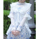 紫陽花刺繍フリルガウン | axes femme | 詳細画像1 