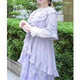紫陽花刺繍フリルガウン | axes femme | 詳細画像4 