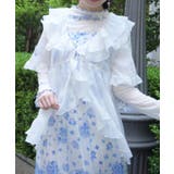 紫陽花刺繍フリルガウン | axes femme | 詳細画像7 