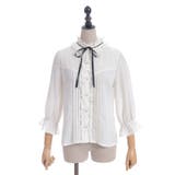 梯子レーススタンドカラーブラウス | axes femme | 詳細画像8