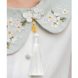 ジャスミン刺繍チャイナブラウス | axes femme | 詳細画像6 