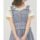 チェリー刺繍チェックビスチェ | axes femme | 詳細画像8